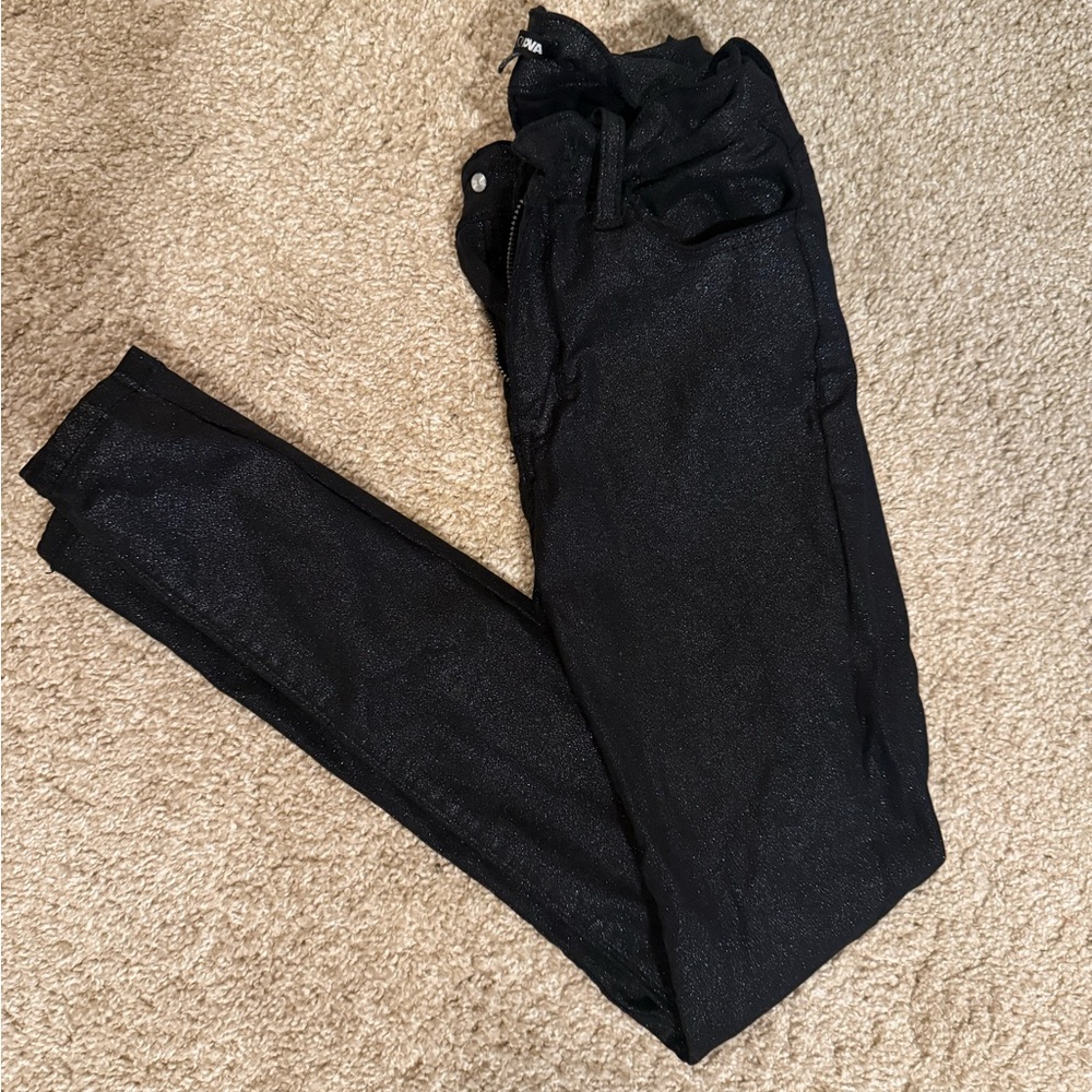 Fashion Nova Black Shimmer Pants